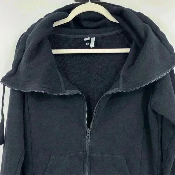 Z by Zella Full Effect Women's Black Zip Activewear Casual Sweater Size L - Picture 6 of 14